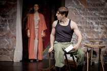 Dan Lawrence in "Julius Caesar" at The Shakespeare Theatre of NJ  | Photo by Laura Steffen Sterling.