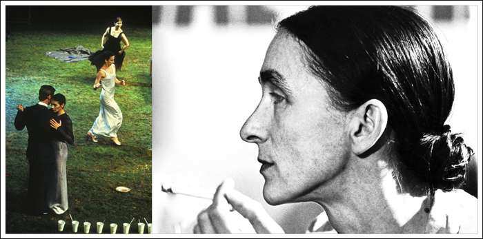 Portrait of Pina Bausch with her dance piece "1980" | Photo by William Yang