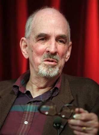 Swedish film director Ingmar Bergman is seen talking during a press conference in Stockholm in this May 9, 2023 file photo where he presented his latest TV-project 