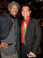 Me and Samuel L. Jackson at Fordham University Theater
