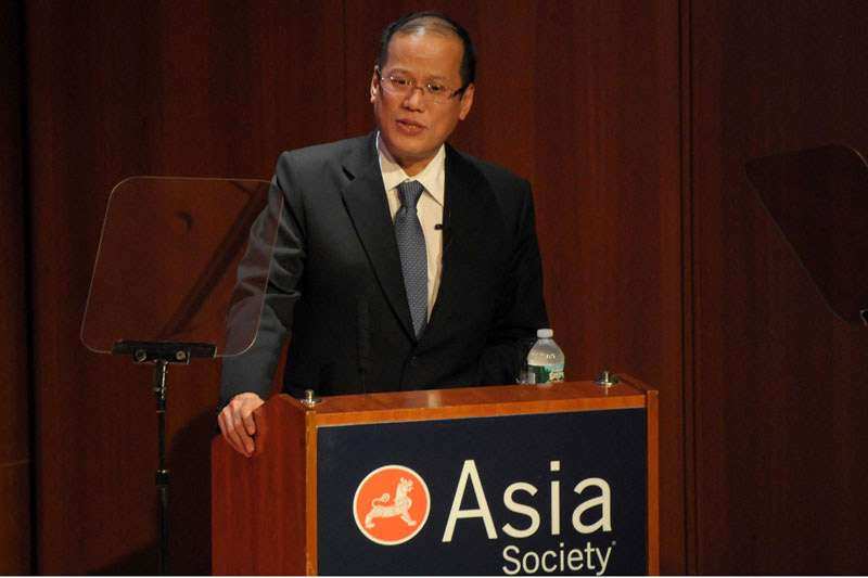 President Benigno S. Aquino III speaking at Asia Society in New York | Photo by RandyGener