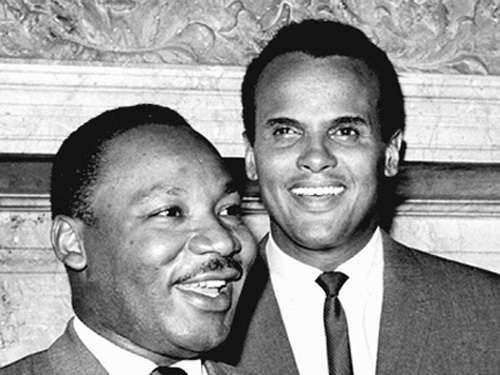 Dr, Martin Luther King Jr. and Harry Belafonte