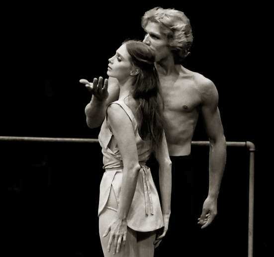 Suzanne Farrell and Peter Martins in "Afternoon of a Faun" | Photo by King Douglas (kingdouglas.com). Provided to this site by The George Balanchine Foundation, as part of its marketing and press campaign.