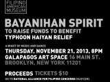 CAUSES | Typhoon Haiyan relief efforts worthy of your support: Filipino American Museum�s Bayanihan Spirit and Purple Yam Restaurant�s Sunday�brunch
