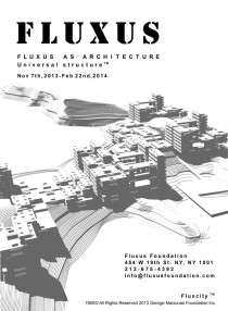 Invitation to "Fluxus as Architecture" exhibition