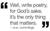 Poetry Matters e.e. cummings