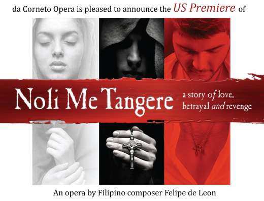 Poster for "Noli Me Tangere" opera | KGB Productions and DaCorneto Opera's Chicago
