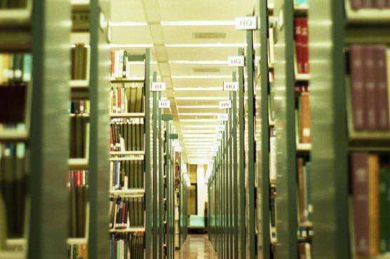 McHenry Library stacks at University of California Santa Cruz