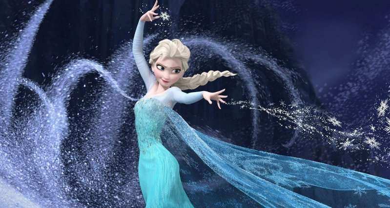 Elsa Snowpowers in the film "Frozen"