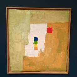 ETEL ADNAN (American, born Lebanon, 1925) Untitled 1965/1966 Oil on canvas 21 1/4 x 22 5/8" (54 × 57.5 cm) Gift of The Riklis Collection of McCrory Corporation and Mrs. Cornelius J. Sullivan Fund (both by exchange) 996.2015