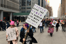 This is What Democracy Looks Like — #womensmarchnyc — iCultWorld News Photo