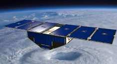 The CYGNSS constellation, launched in 2016, is made up of eight microwave-sized satellites that monitor ocean wind speeds and hurricanes