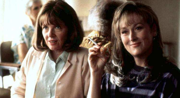 Actress Meryl Streep (R) is shown with co-star Diane Keaton in a scene from "Marvin's Room."