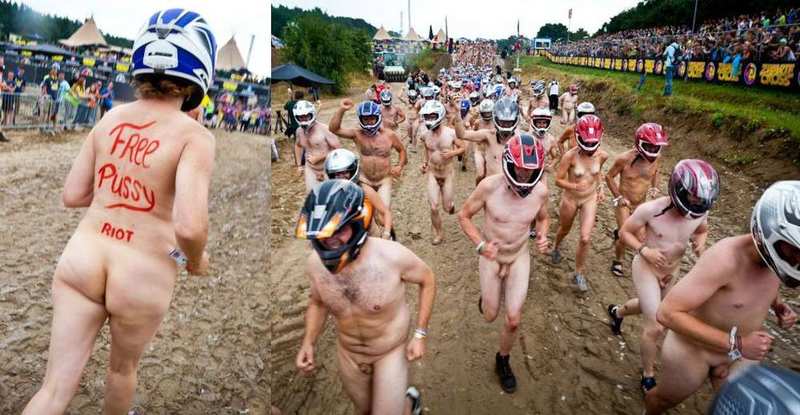 NAKED DIPLOMACY | 450 naked runners race as part of Free Pussy Riot campaign